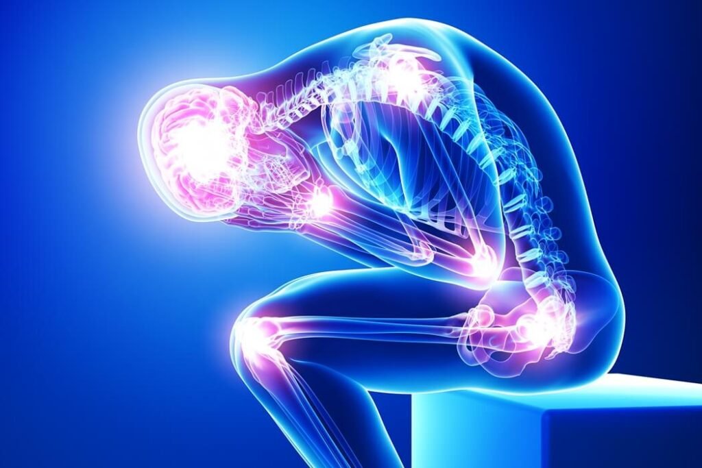 Chronic pain of head, neck, shoulders, back, and knees. Christine Reitler